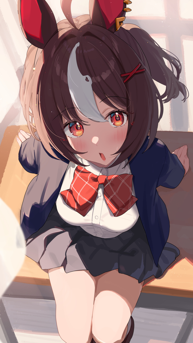 This is a pixiv picture whose title is 「そ、その、話って……？」.