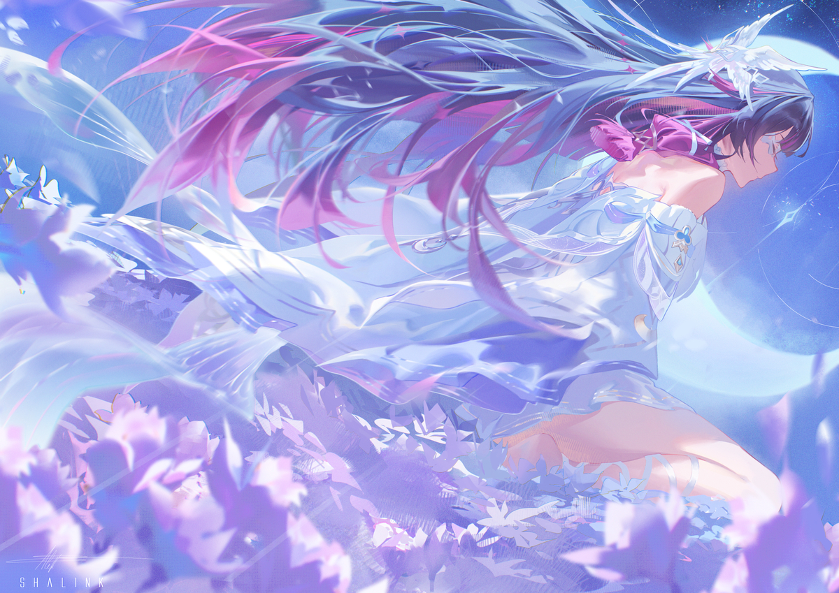 This is a pixiv picture whose title is Columbina.