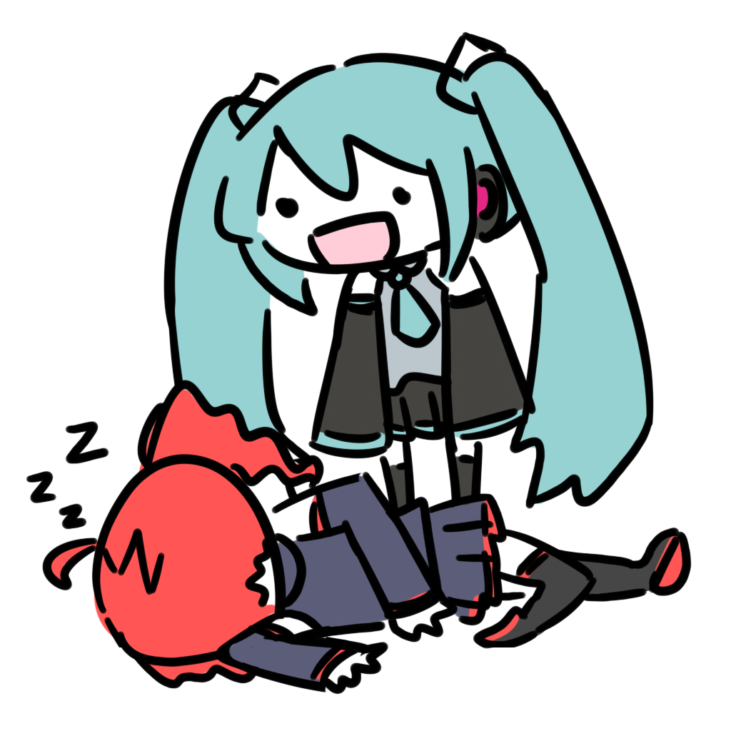 This is a pixiv picture whose title is teto sleep.