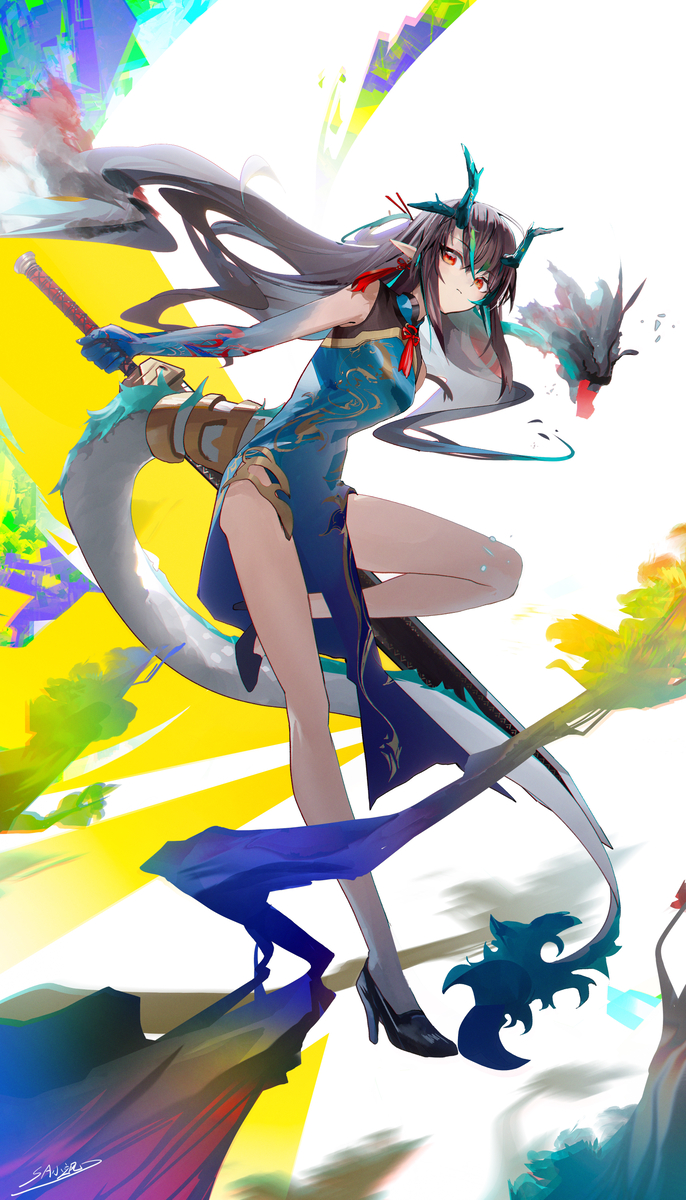 This is a pixiv picture whose title is Dusk.