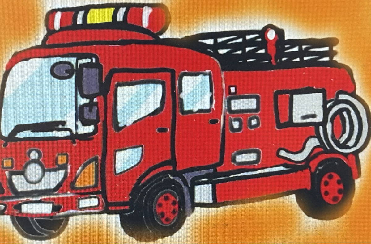 This is a pixiv picture whose title is ㊗️消防車の日🚒.