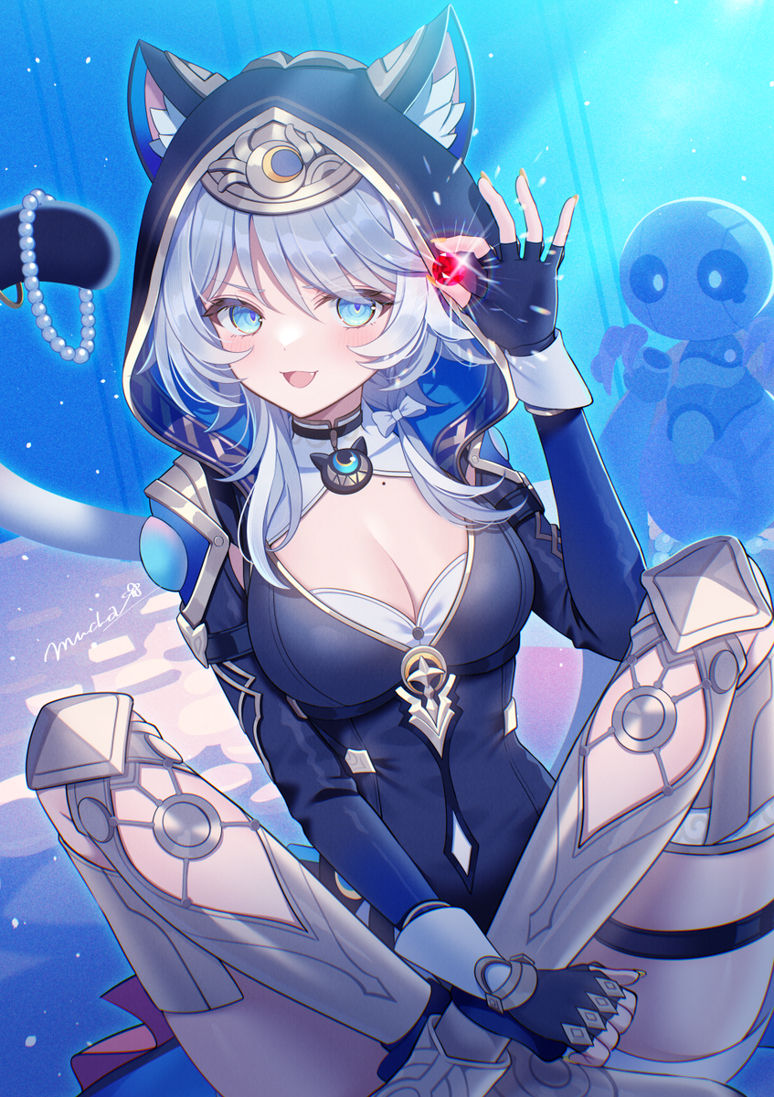 This is a pixiv picture whose title is 怪盗ニャンコ、参上！.