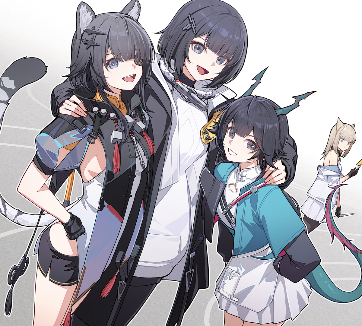 This is a pixiv picture whose title is 左青龙右白虎.