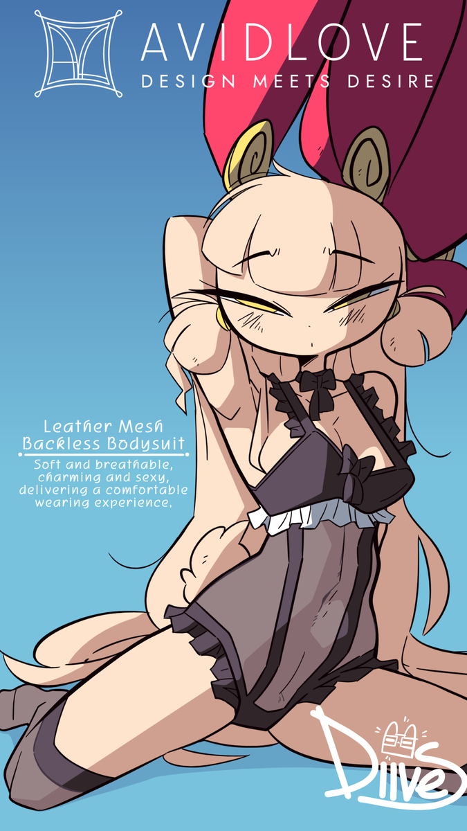 This is a pixiv picture whose title is Avidlove Leather Mesh Backless.