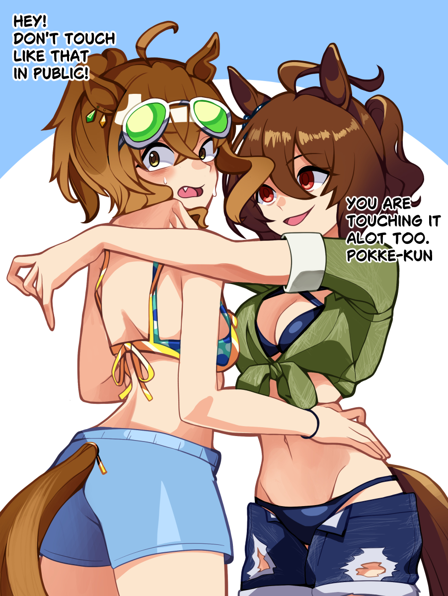 This is a pixiv picture whose title is stop touching.