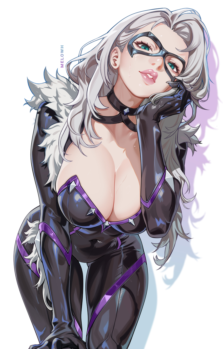 This is a pixiv picture whose title is Black Cat.