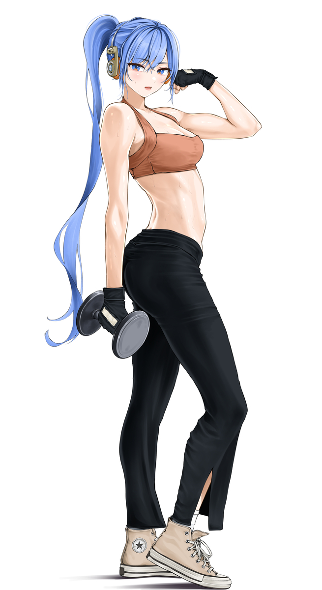 This is a pixiv picture whose title is flexing.