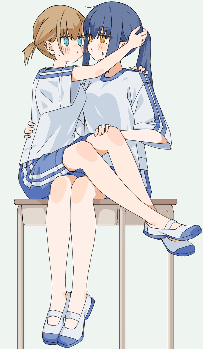 This is a pixiv picture whose title is 慣れてないので緊張する.