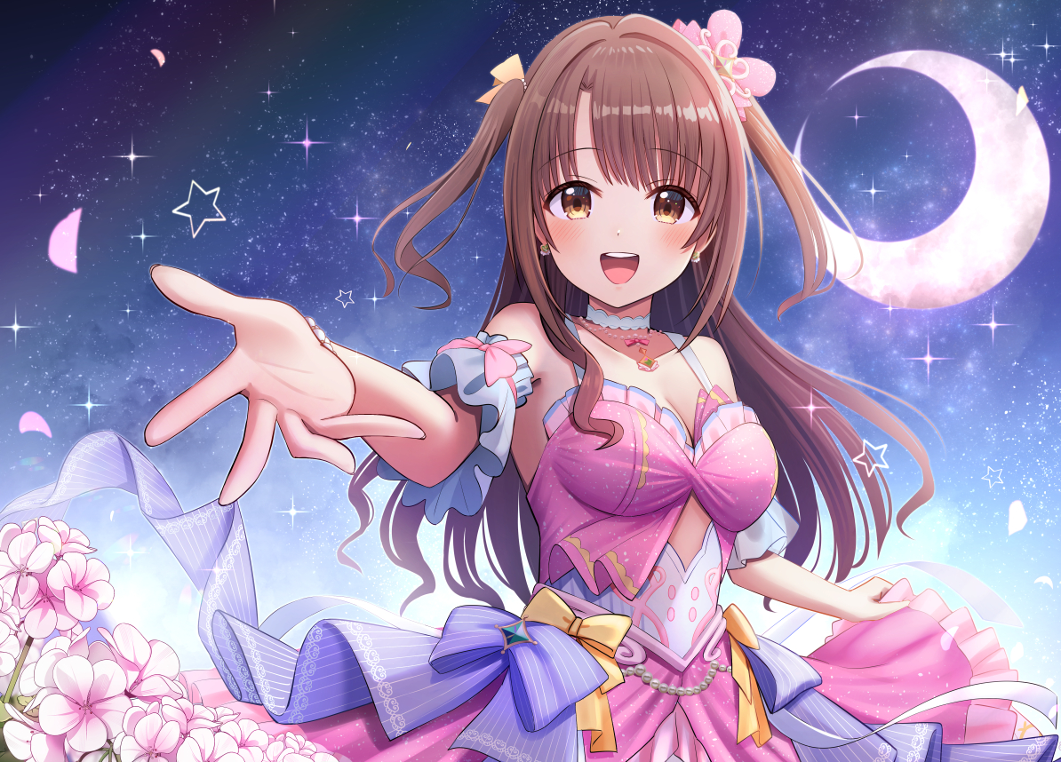 This is a pixiv picture whose title is 島村卯月.