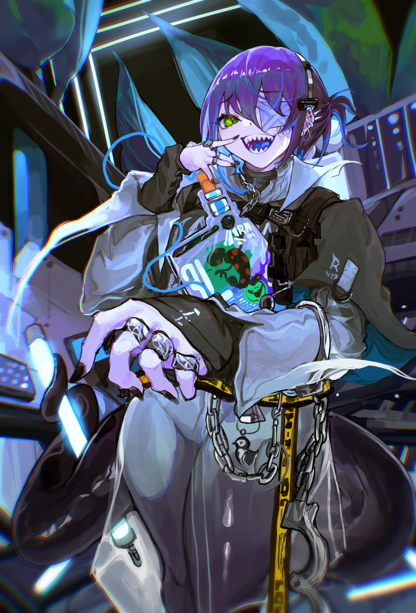 This is a pixiv picture whose title is Asbestos 💜.