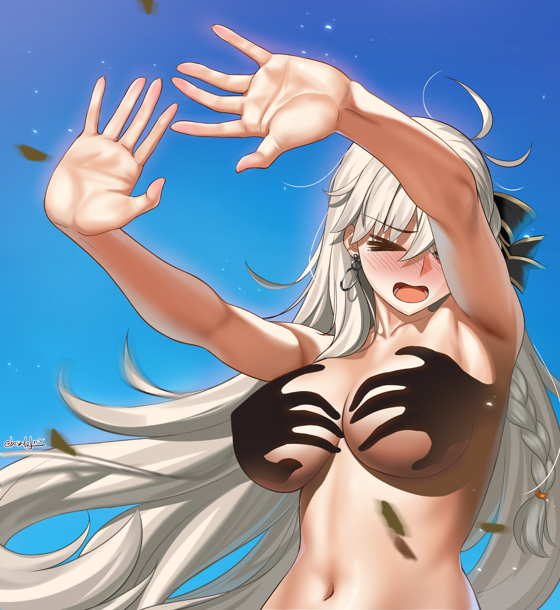 This is a pixiv picture whose title is Olga🖤.