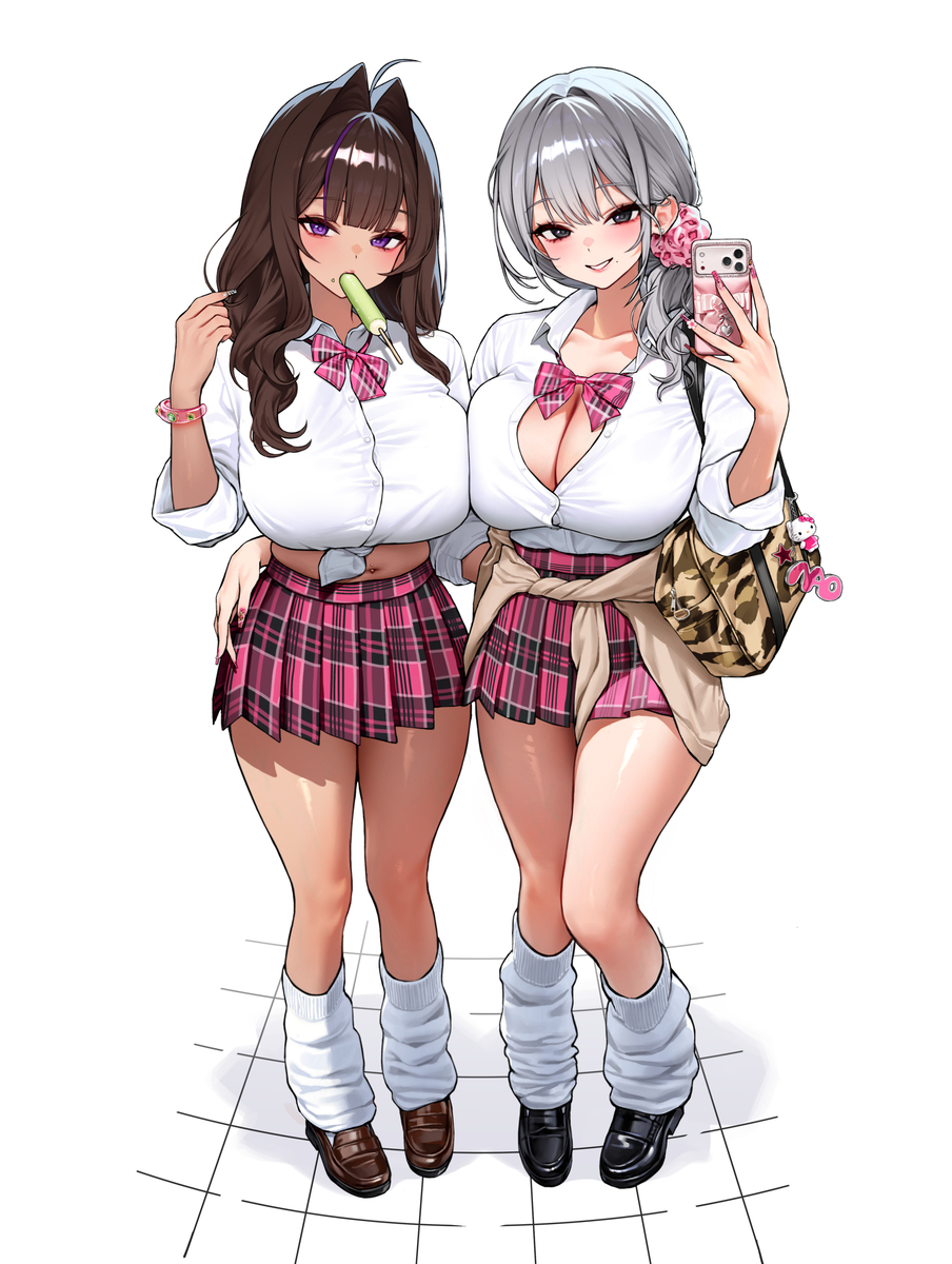 This is a pixiv picture whose title is Gyaru OC.