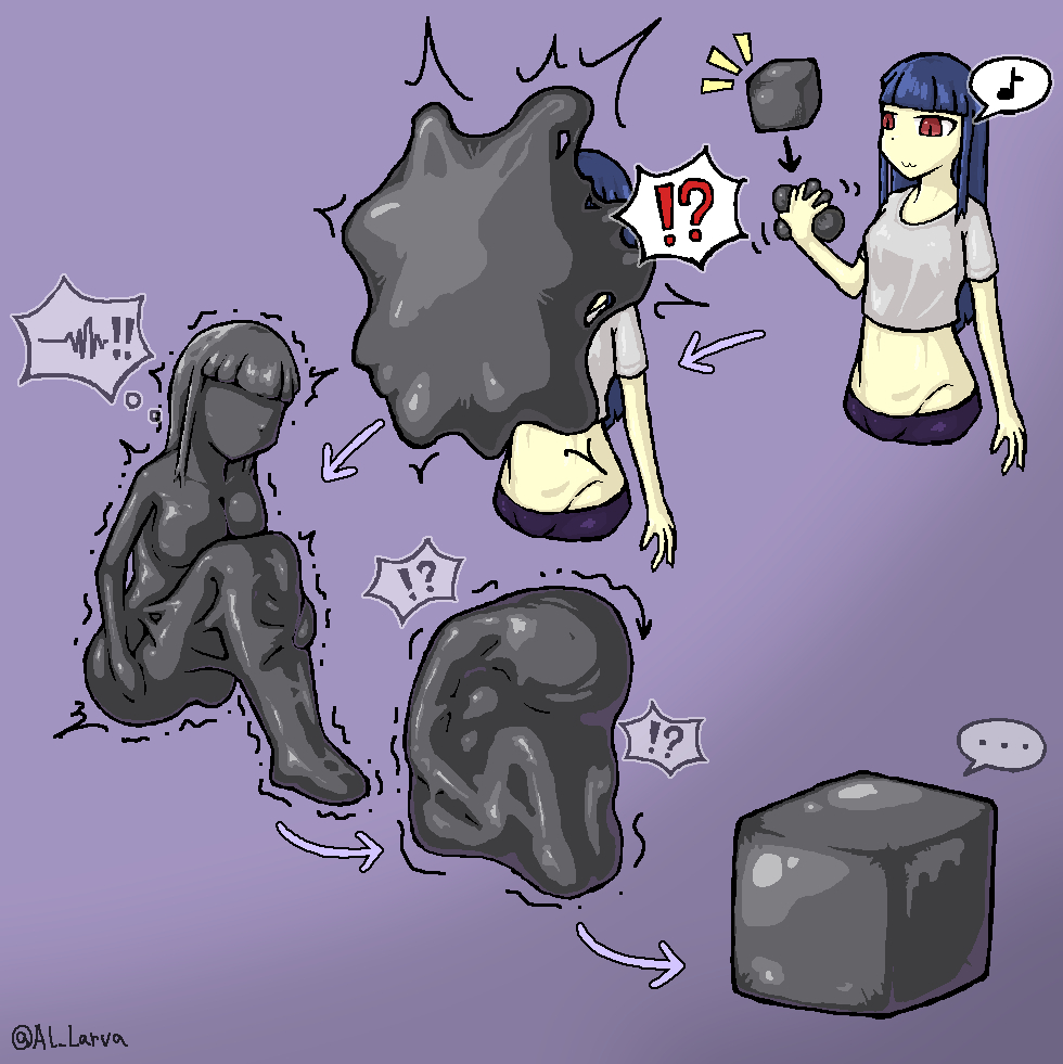 This is a pixiv picture whose title is Black Squeeze⬛️.
