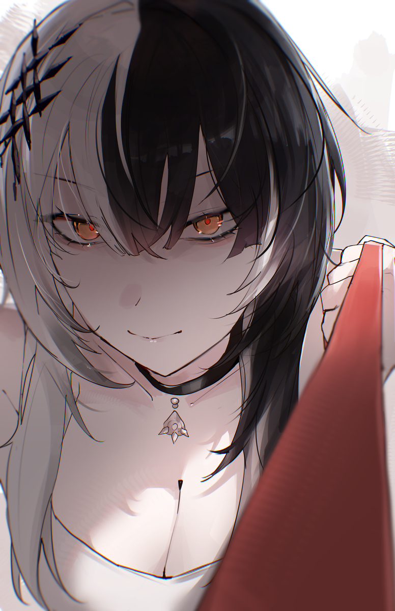 This is a pixiv picture whose title is leash.