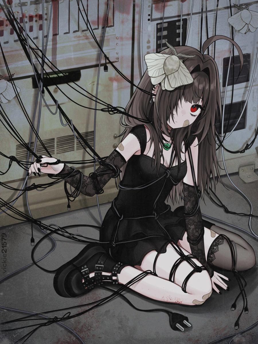 This is a pixiv picture whose title is 縛り.