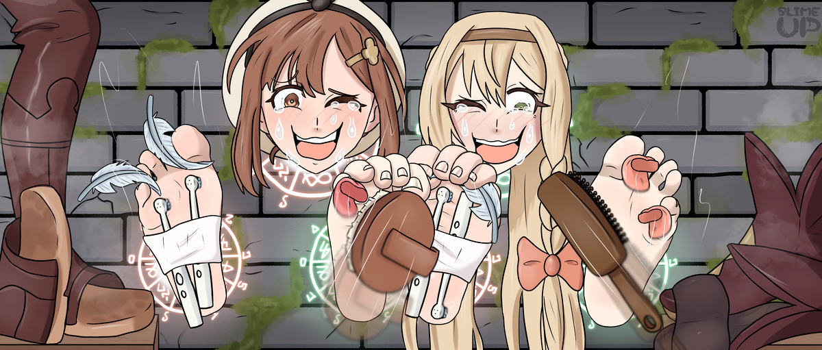 This is a pixiv picture whose title is (YCH) Ryza and Klaudias Error.