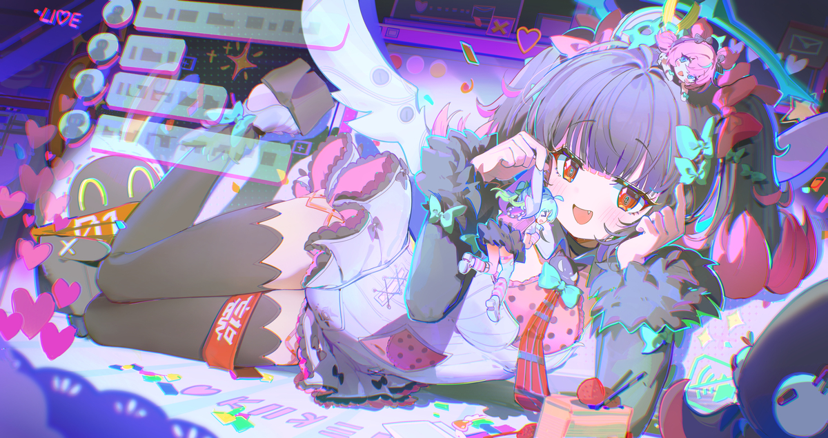 This is a pixiv picture whose title is 💜💜💜💜.