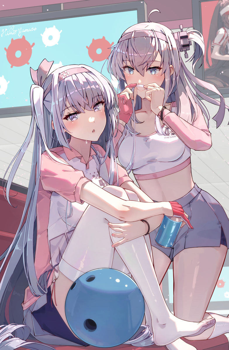 This is a pixiv picture whose title is 真夏の冬月🎳.