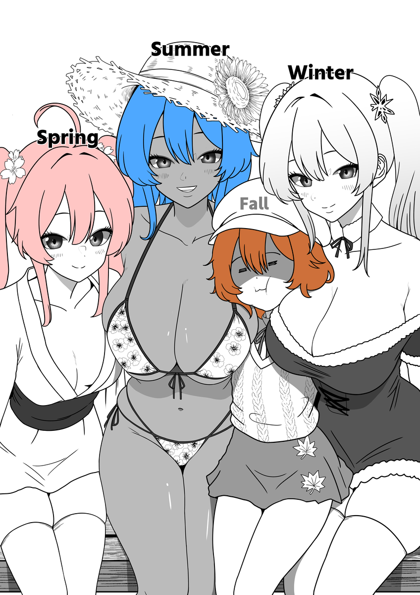 This is a pixiv picture whose title is ジャパニーズ四季.