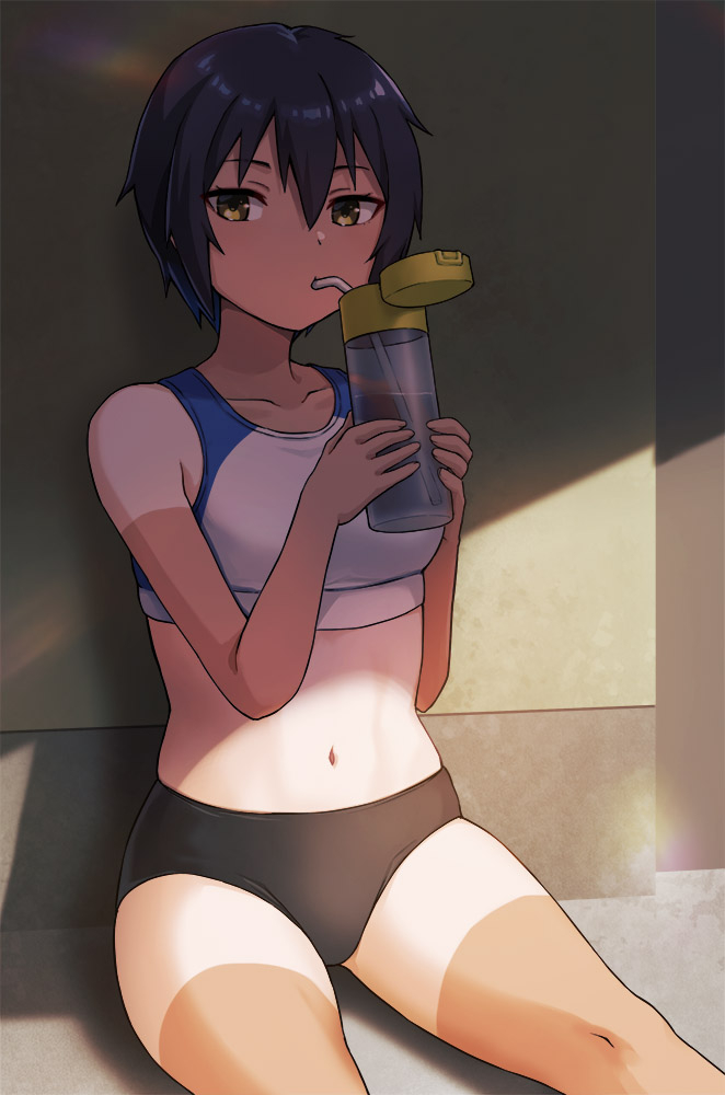 This is a pixiv picture whose title is 休憩中.
