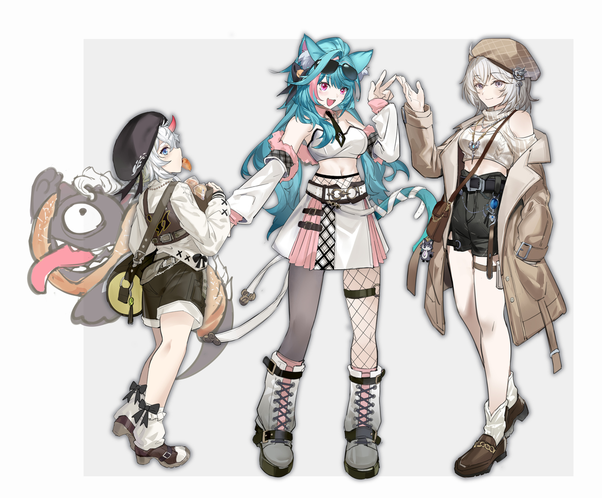 This is a pixiv picture whose title is 异环服装设计.