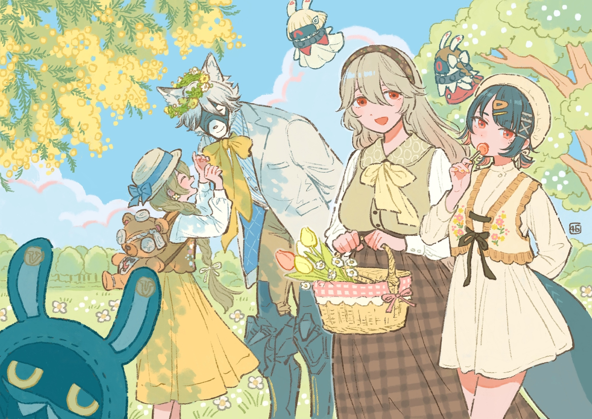 This is a pixiv picture whose title is 【ゼンゼロ】春の装いヴィクトリア家政.