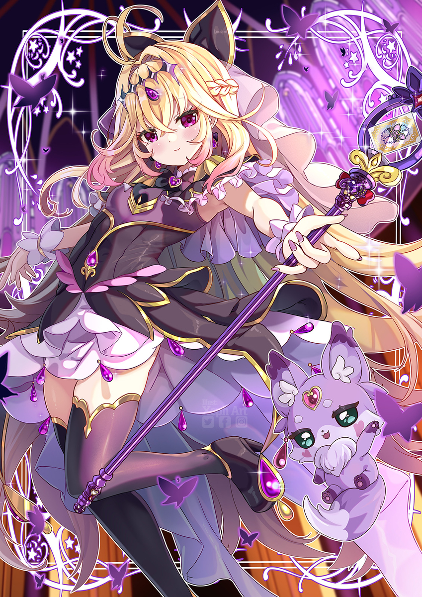 This is a pixiv picture whose title is キュアアルカナ・シャドウ.