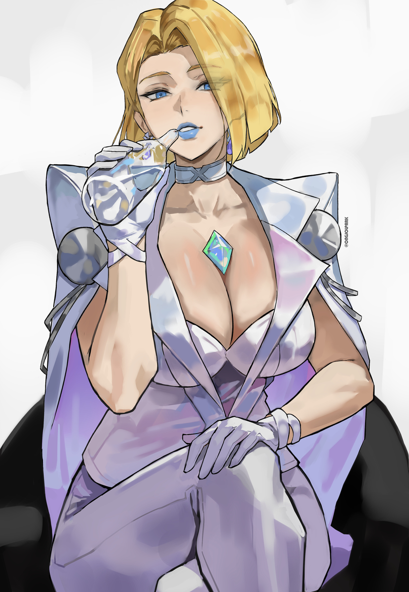 This is a pixiv picture whose title is emma frost.