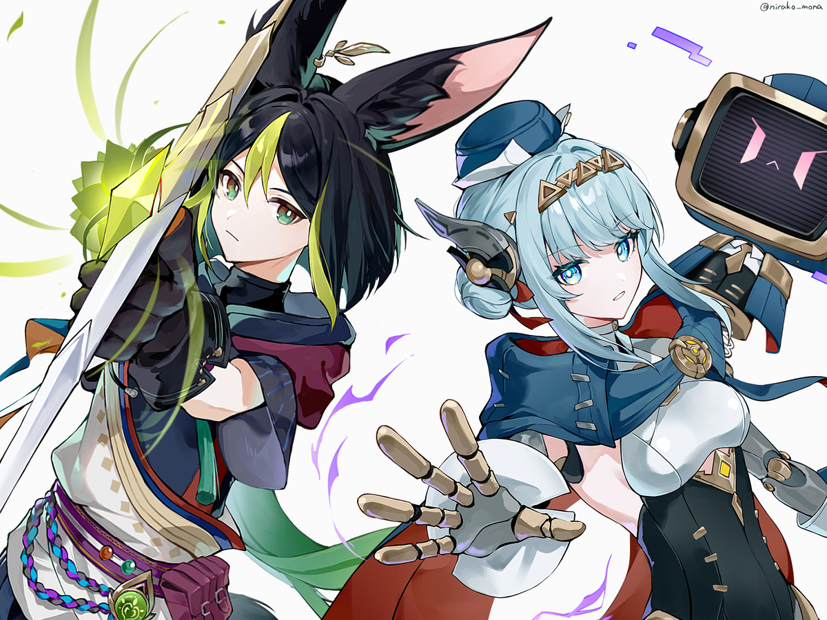 This is a pixiv picture whose title is 共闘.