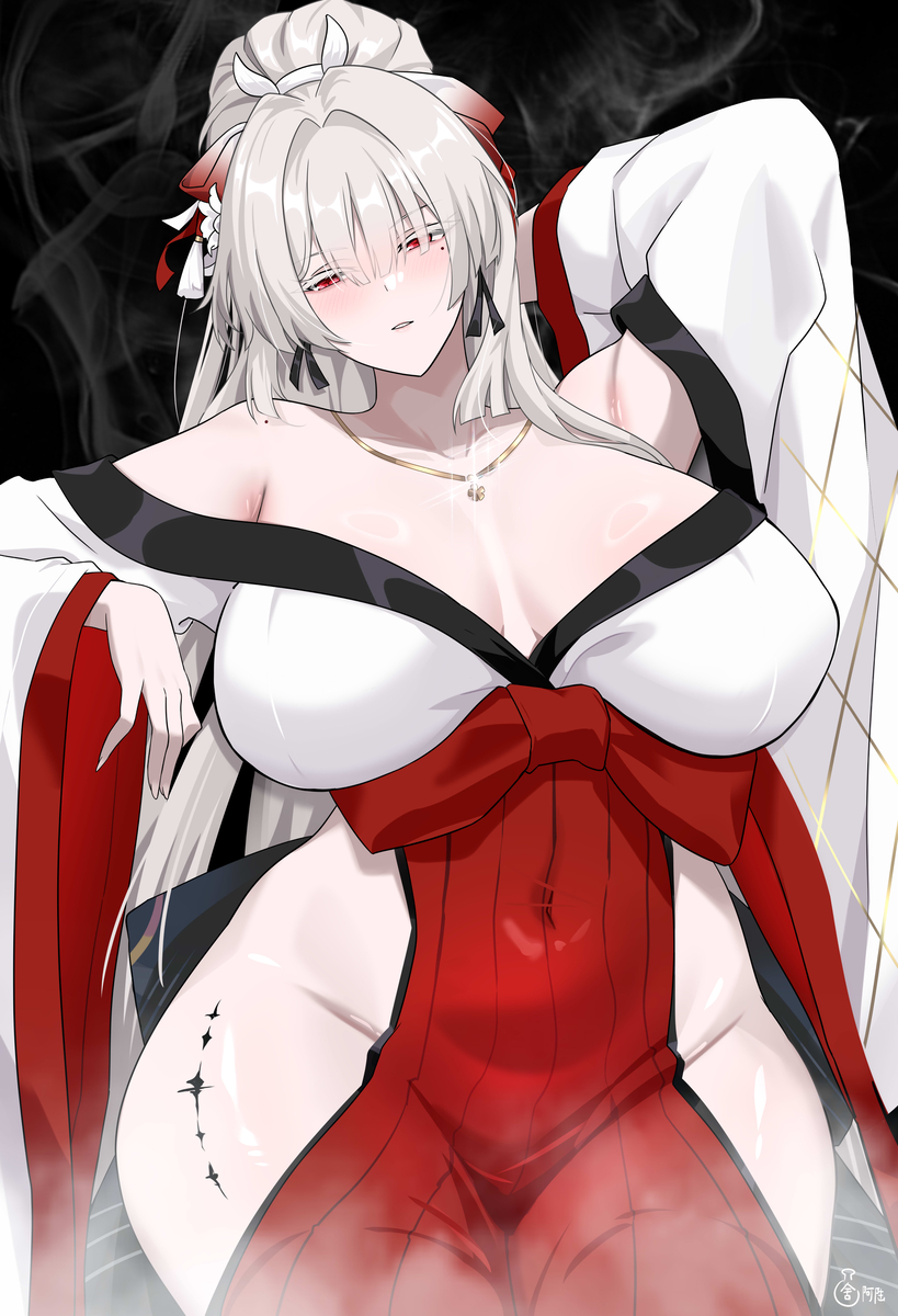 This is a pixiv picture whose title is 绯雪.