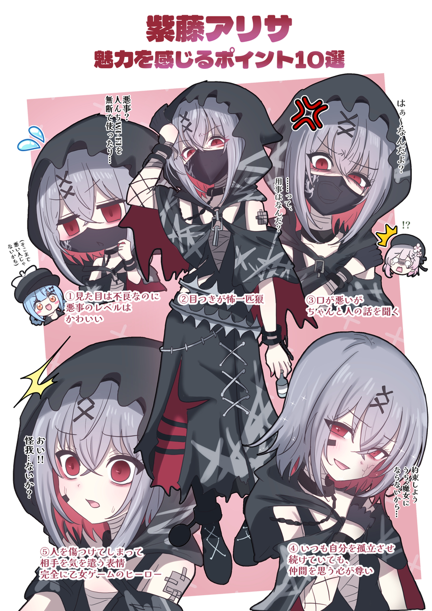 This is a pixiv picture whose title is 紫藤アリサ🔥の魅力を紹介してみた.
