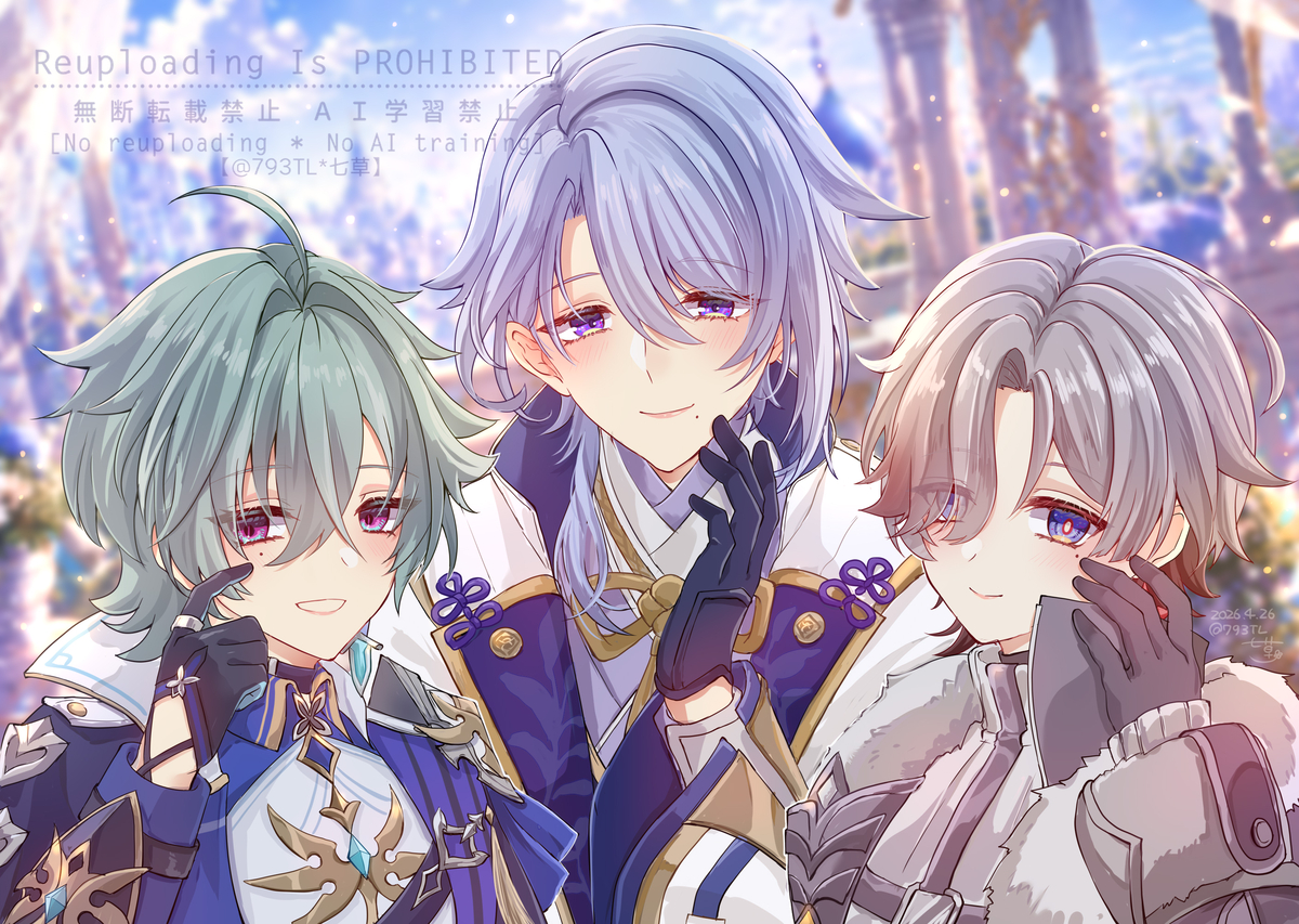 This is a pixiv picture whose title is ほくろの位置.