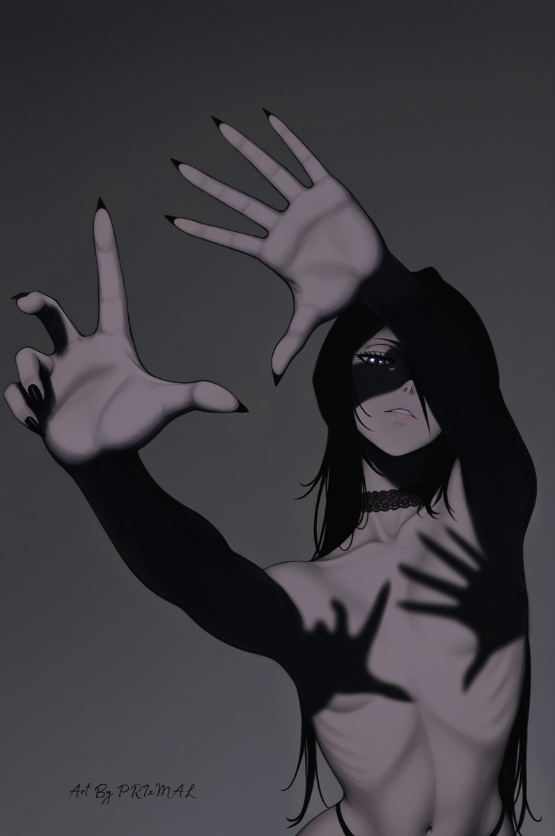 This is a pixiv picture whose title is Shadow Rukia.