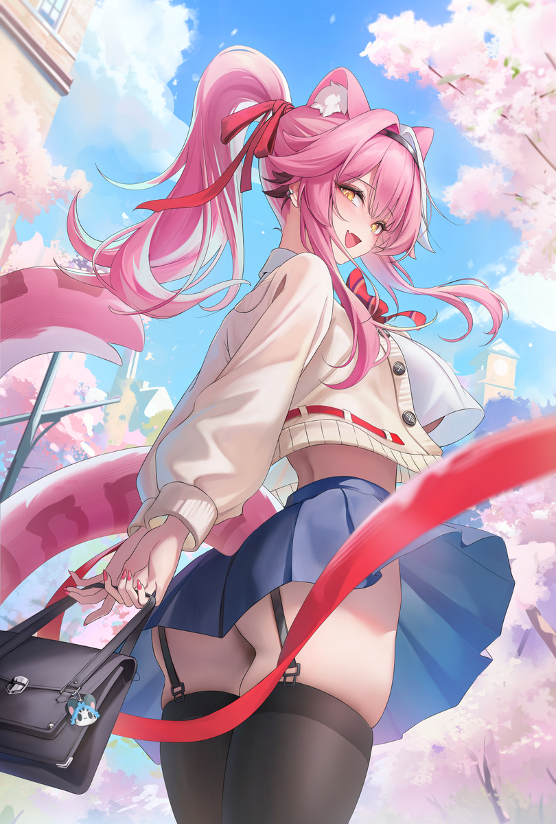This is a pixiv picture whose title is Spring Cat Raora.