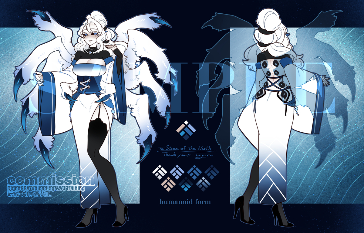 This is a pixiv picture whose title is White Arachne girl.