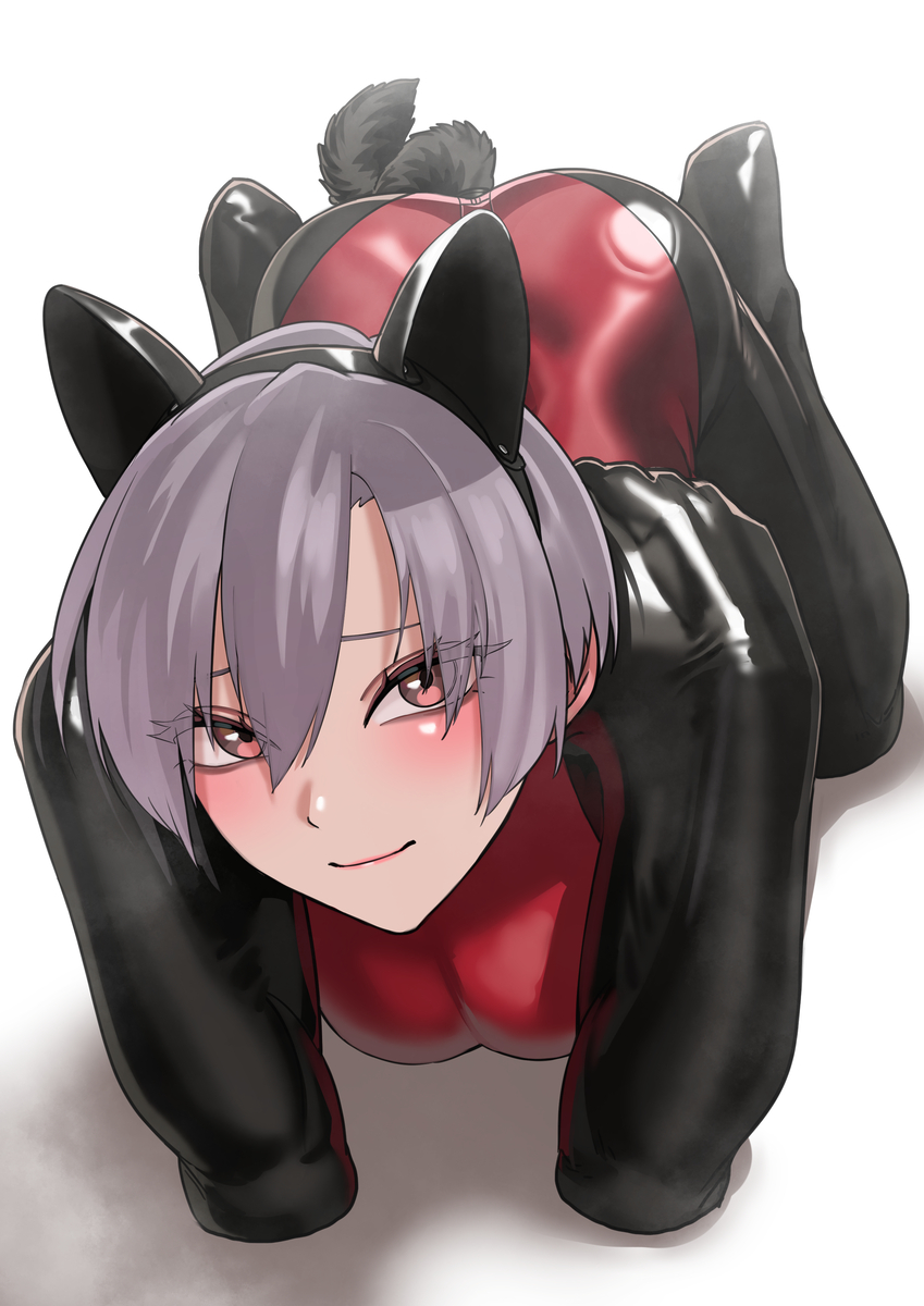 This is a pixiv picture whose title is ヒトイヌちゃん.