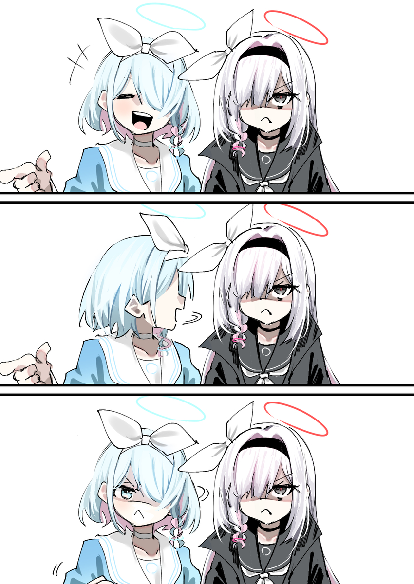 This is a pixiv picture whose title is ロア連邦生徒会長に対してアロプラの反応.