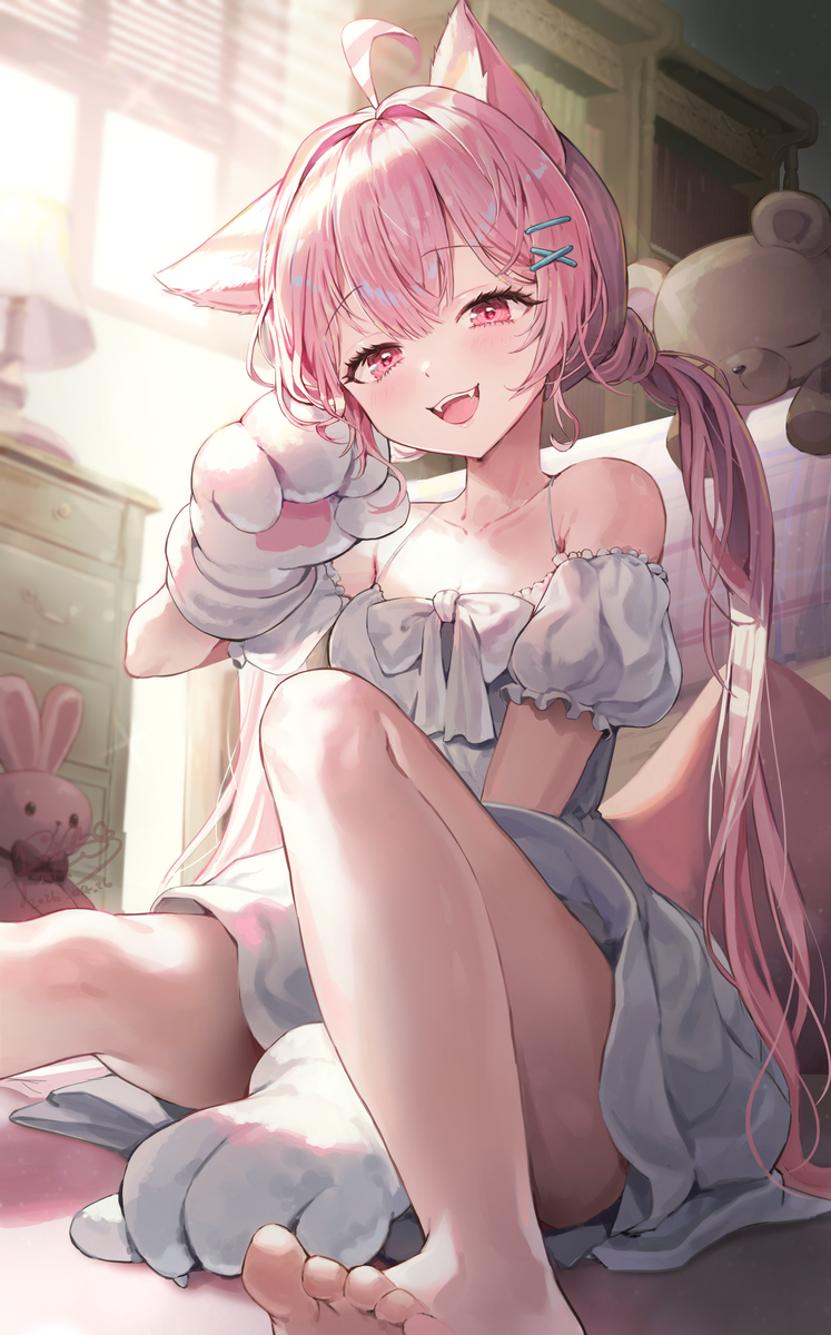 This is a pixiv picture whose title is 🐈.