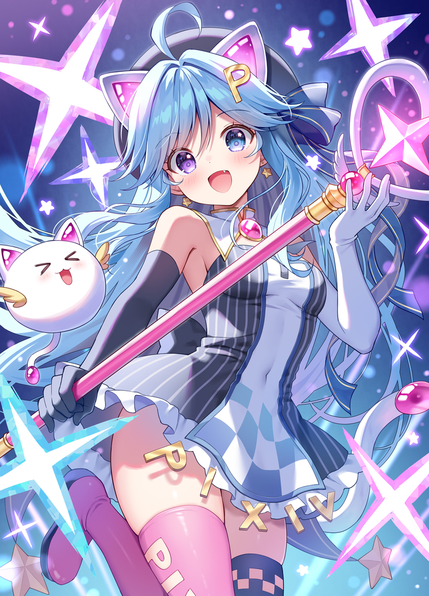 This is a pixiv picture whose title is ピクシブたん.