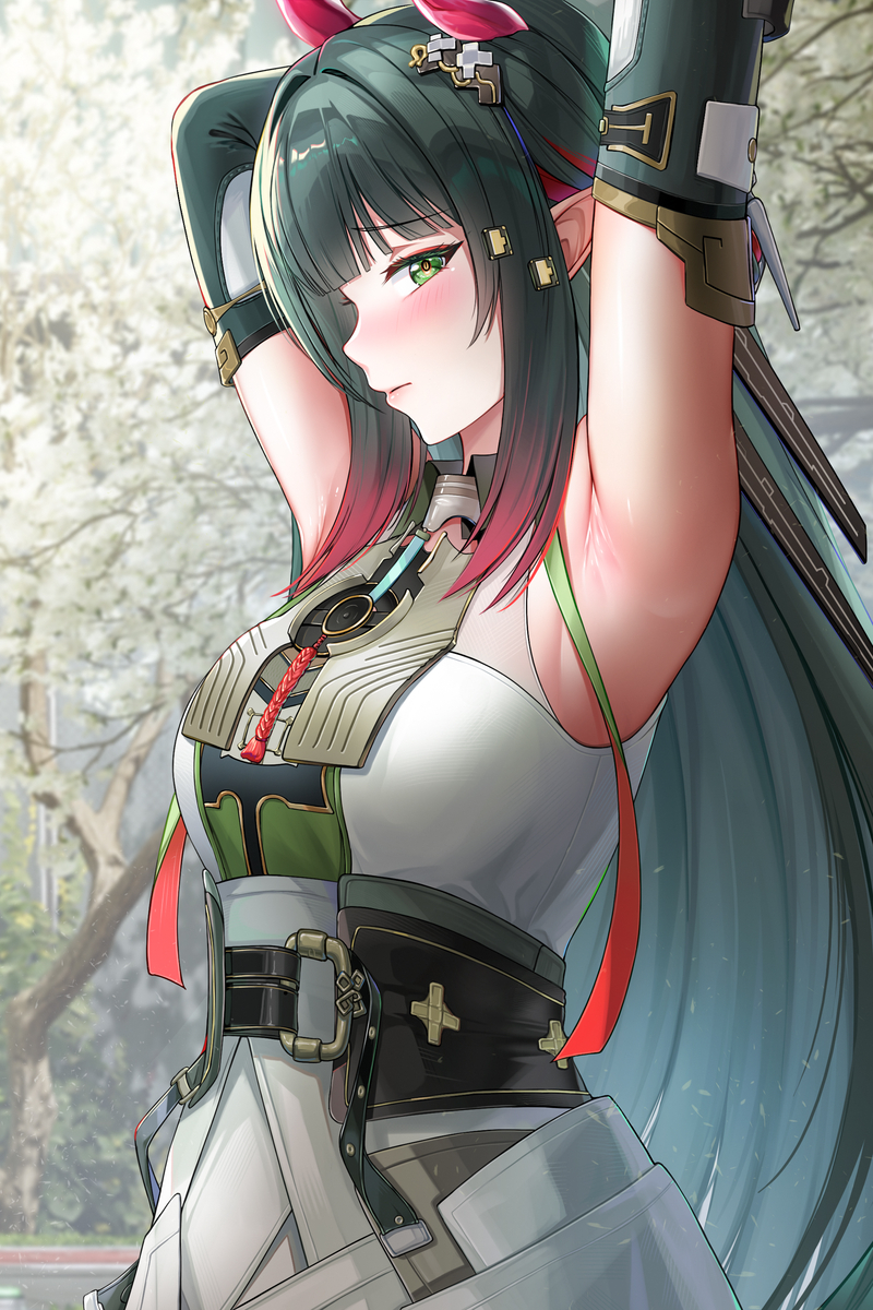 This is a pixiv picture whose title is 邪恶大葱.
