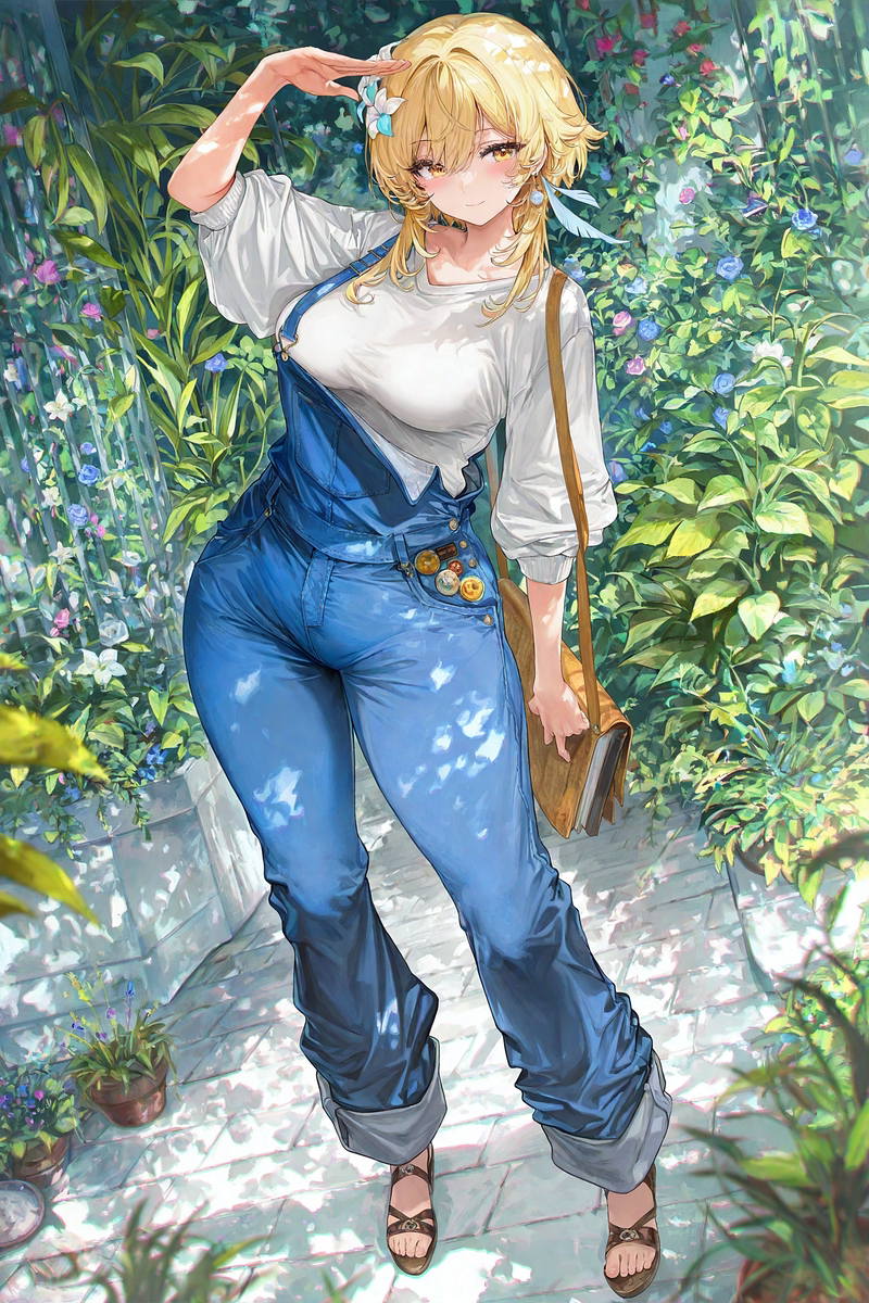 This is a pixiv picture whose title is オーバーオール蛍ちゃん.