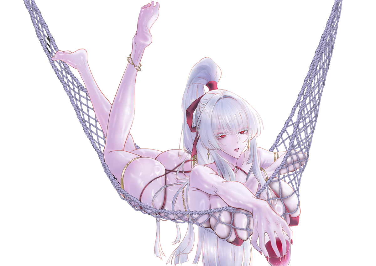 This is a pixiv picture whose title is 緋雪(鳴潮).