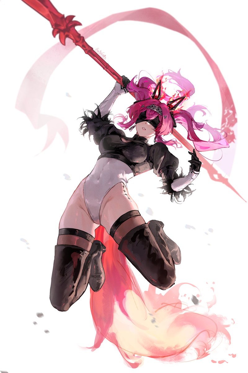 This is a pixiv picture whose title is 2B Lupa.