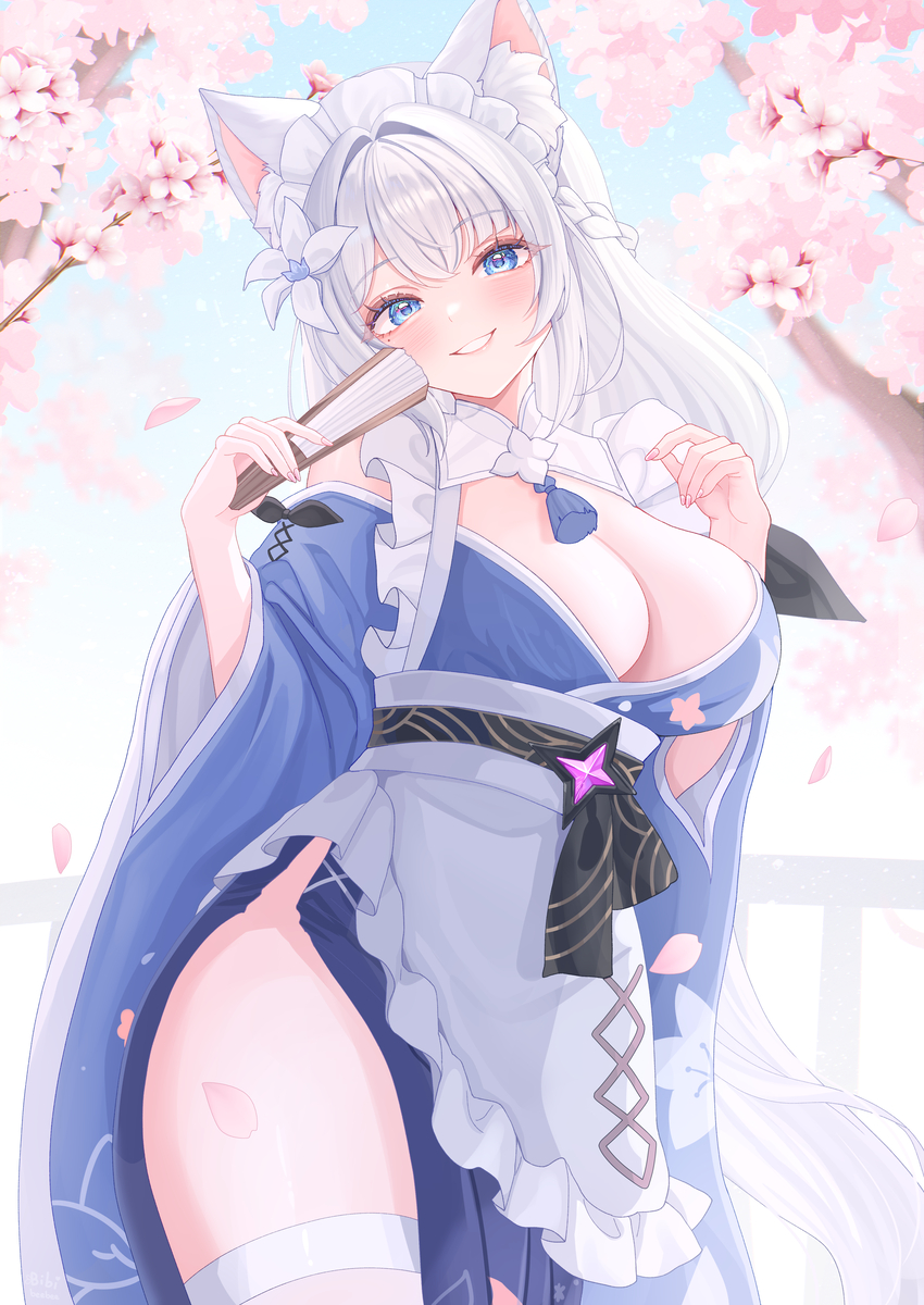 This is a pixiv picture whose title is 🌸.