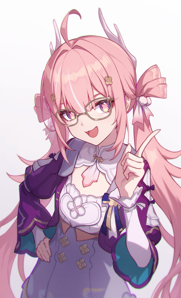 This is a pixiv picture whose title is 白鹿遊雲.