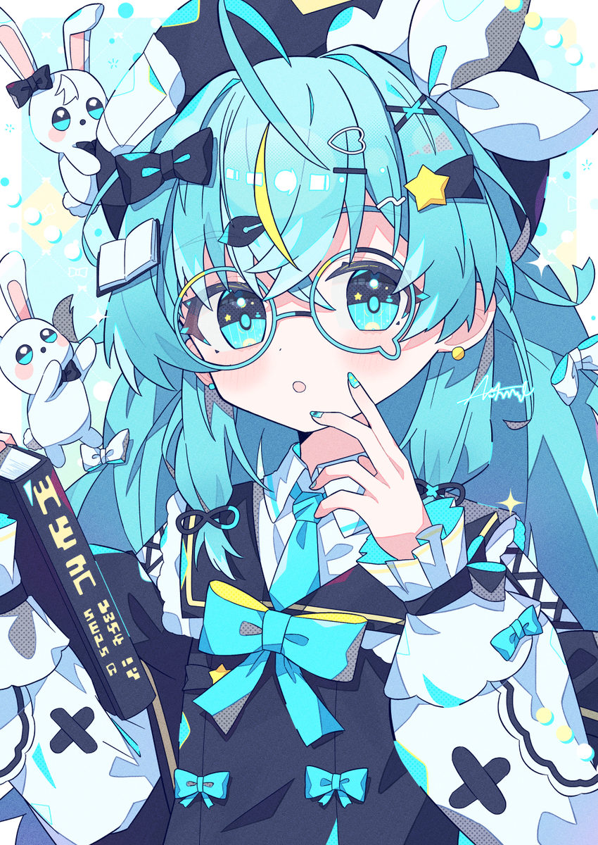 This is a pixiv picture whose title is きらきらうさぎちゃん.
