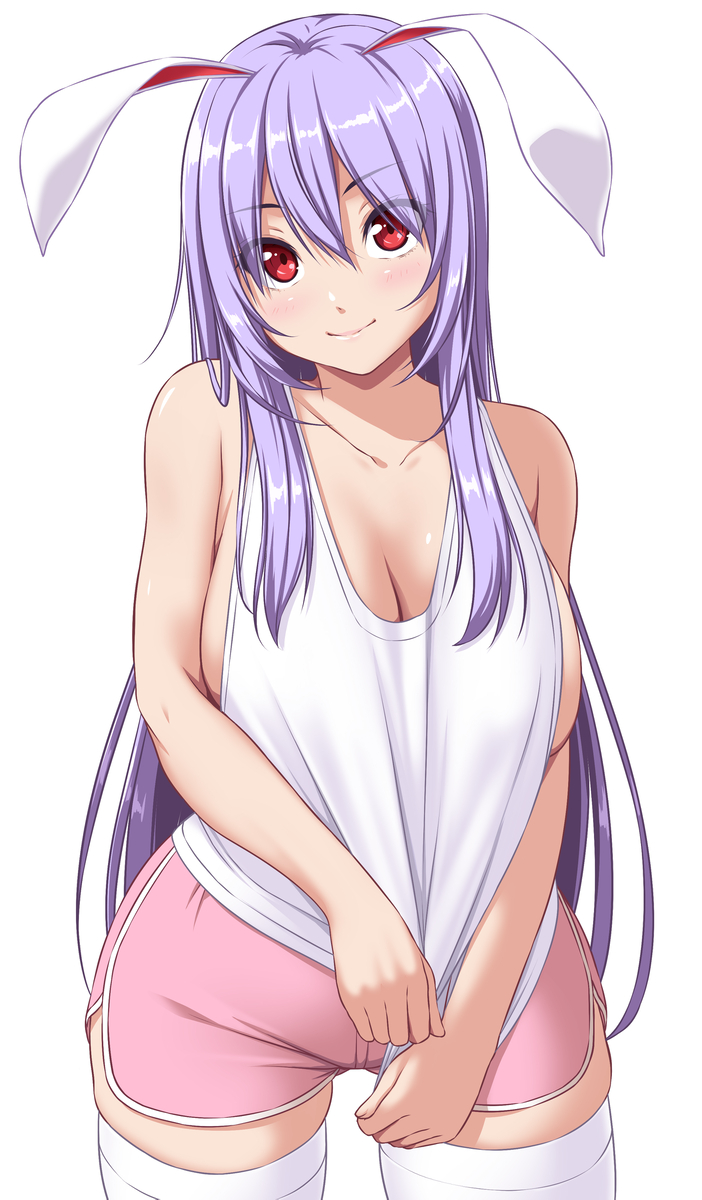 This is a pixiv picture whose title is タンクトップのうどんげ.