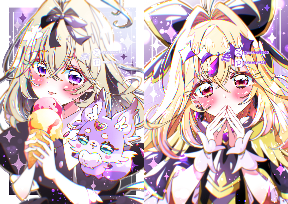 This is a pixiv picture whose title is るるかちゃん/キュアアルカナ・シャドウ.