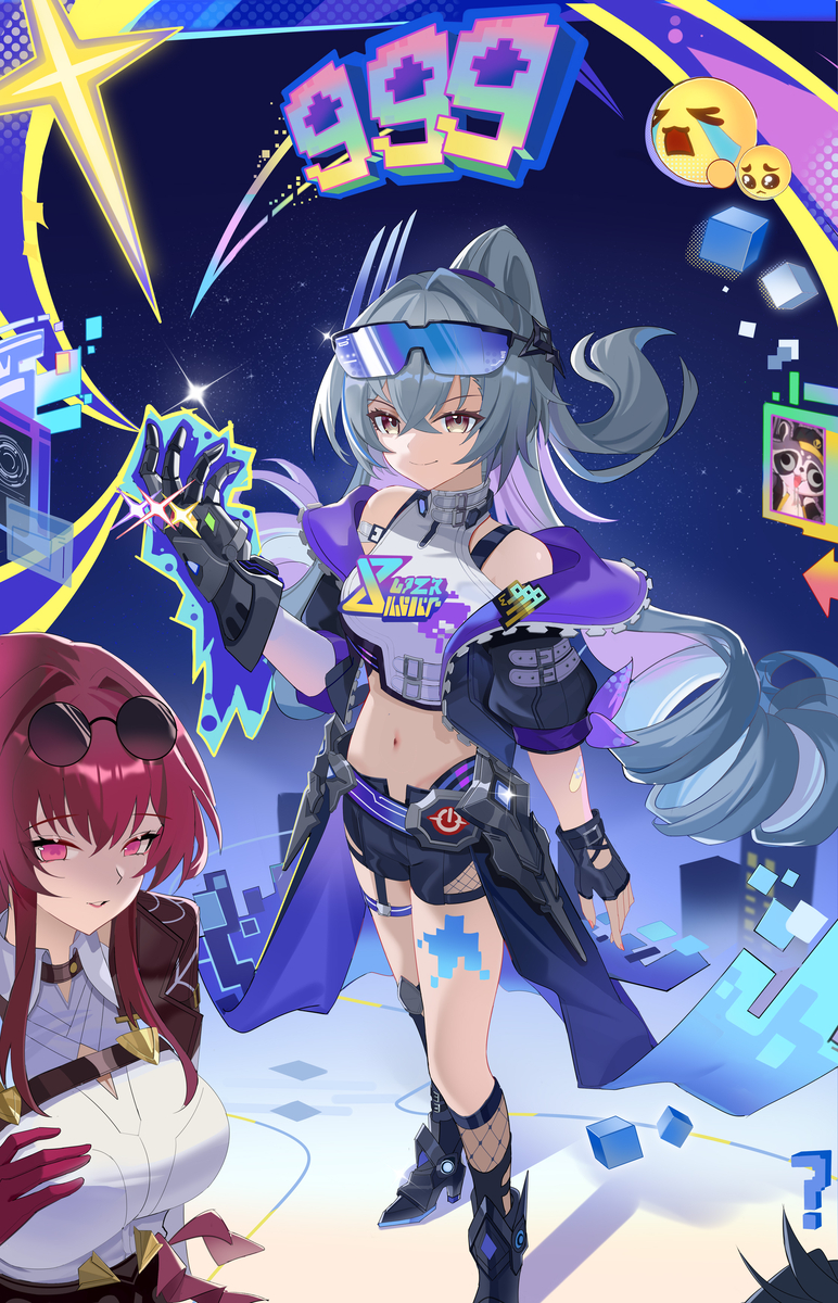 This is a pixiv picture whose title is 银狼lv999.