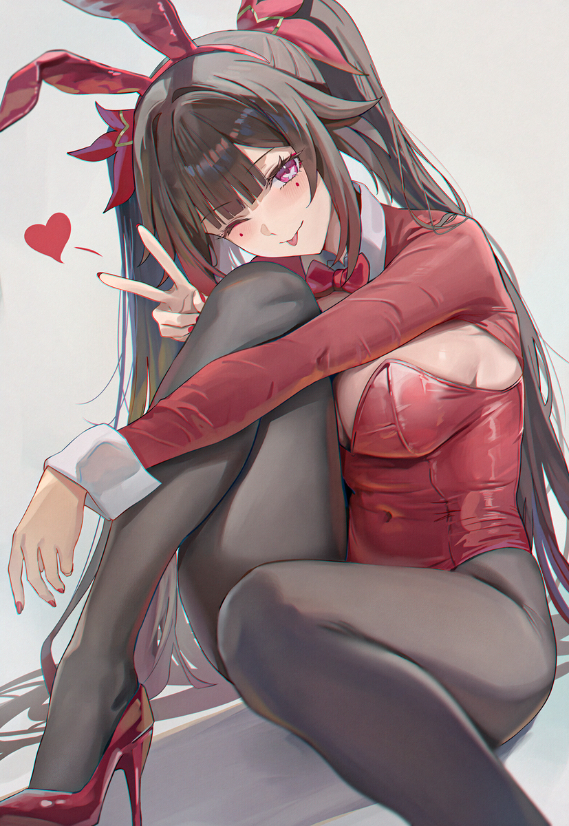 This is a pixiv picture whose title is バニー花火.